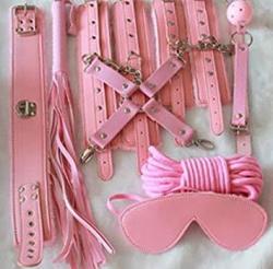Pink 8PCS Sex Toys Set Restraint Bondage Love Kit