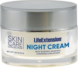 Life Extension Skin Care Collection Night Cream 1.65 Ounce