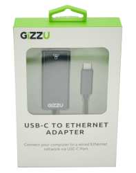 Gizzu Usbc To Ethernet 10100M Adapter Black