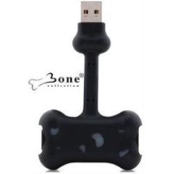 Bone Collection Doggy Link Portable 2-PORT USB Hub-usb 2.0 Compliant And USB 1.1 Compatible - Black