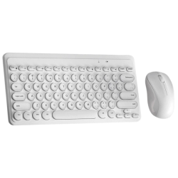 B.o.w - MK610 - Ergonomic Quiet Click Keyboard & Mouse Combo - White