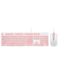 Wired Mechanical Feel Retro Keyboard And 1600DPI Mouse