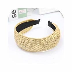 A-hha Straw Headband Solid Knotted Hairbands Other