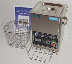 Ultrasonic Cleaner 3L With Dual Frequency Control 20KHZ 40KHZ Stainless And Jewelry Steel Basket 3 Liter Tank 200W Heater For Medical Dental Car And Firearm Parts