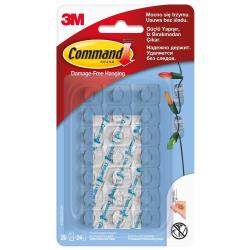 3M Commond Clear Decorating Clips Damage-free Hanging 20 Clips 24 Strips