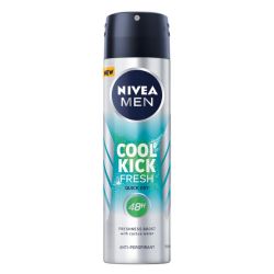 Nivea Men Cool Kick Fresh 48H Deodorant Anti-perspirant Spray - 1 X 150ML