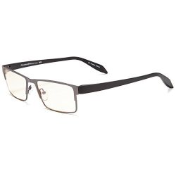 Gamma Ray 009 Professional Style Eye Strain Relief Computer Glasses Anti Harmful Blue Light Anti Glare UV400 For Monitor Screens - With 2.00X Magnification