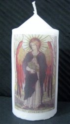 Archangel Uriel Votive Candle - Patron Of The Sacrament Of Confirmation
