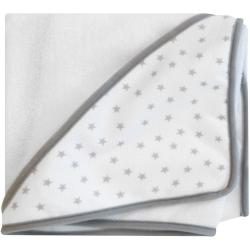 Supersoft Hooded Microfibre Towel Grey Star