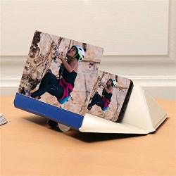 Samury Portable Phone Holder Folding 8 Inch Phone Screen Magnifier 3D Screen Magnifier For Cell Phone HD Amplifier Projector Magnifing Screen Enlarger For Movies