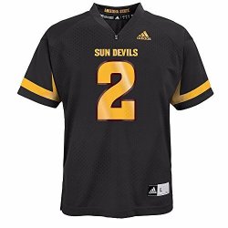 Arizona State Sun Devils Ncaa Adidas Black Official 3RD Alternate 2 Replica Football Jersey For Youth XL