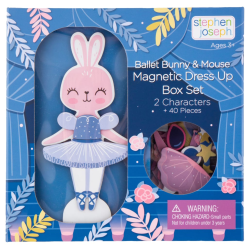 Stephen Joseph Magnetic Dress Up Doll Bunny And Mouse