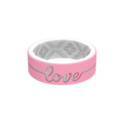 Eternal Love Silicone Rings - Lightpink white 6
