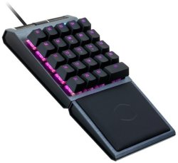 Cooler Master Control Pad 24 Cherry Switches Rgb Aimpad Technology Brushed Aluminum Wrist Rest Reprogrammable Keys Controlpad
