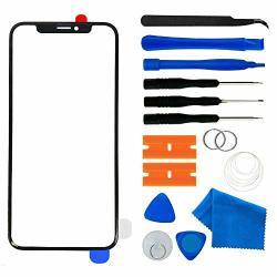 Apple Iphone X Screen Lens Glass Replacement Kit Front Outer Touch Screen Glass Lens Replacement For Iphone X 5.8 Inch With Adhesive And Tool