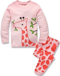 Babypajama Deer Infant Baby Girls' Pajamas Set 100% Cotton Organic Pyjamas Pink Size 18-24 Months