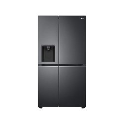 LG Door Cooling Multi Airflow Smart Thinq Side By Side Refrigerator - Matte Black Steel