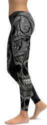 Ornamental Skull Leggings - XS