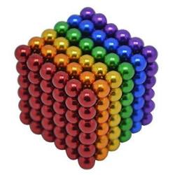EWarehouse Hajugador 5MM 216 Pieces Magnetic Ball Set Sculpture Building Blocks Toys Perfect For Crafts Intelligence Learning Magnets Cube Provides Relief For Anxiety Autism Adhd 6 Color 5MM
