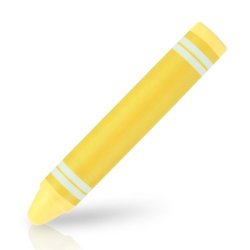 Ipad Stylus Pen Boxwave Kinderstylus Crayon Shaped Thick Kids Stylus For Apple Ipad - Yellow