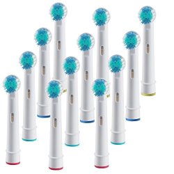 Toopone Replacement Toothbrush Heads Compatible Oral B 12 Pack Assorted Best Electric Brush Heads To Keep Tooth Health For Kids And Adults 12PCS