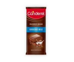 Canderel 0% Added Sugar Gorgeous Milk Chocolate Bar 100G