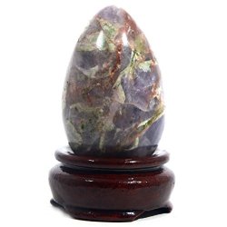 Excel Amethyst Egg Crystal Natural Stone Purple Healing Reiki Aura Yoni Mineral Rock Meditative