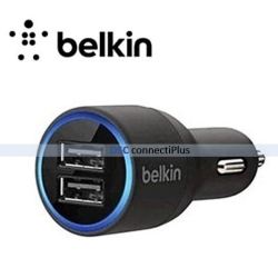 Belkin 2-in-1 2 Usb Car Charger For Iphone 5 5s 6 6 Plus ipad Mini & Others 20w 5v 4a Black ..