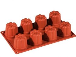 Brownie Silicone Bite-Size Mold - 24 Cavity Square 1.5X1.5X.75