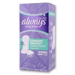 Always Daily Liners Normal Flow 20 Pack - Unscented