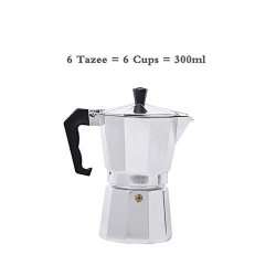Kbxstart Italian Espresso Coffee Makers Top Moka Cafeteira Expresso Percolator Pot 3CUP 6CUP 9CUP 12CUP Turkish Stovetop Coffee Maker 6 Cup