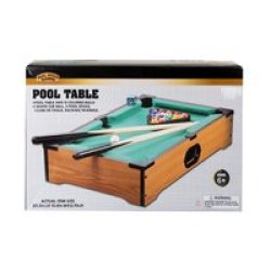 Pool Table - Retro Toys - MINI - 52 Cm X 31 Cm X 9 Cm - 21 Piece