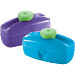 Tupperware Healthy Keeper Set 2 With 2 Clip On Dip Containers