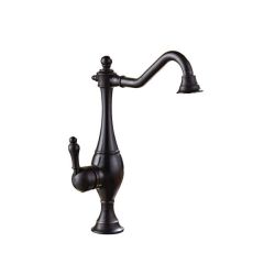 Large Blackened Brass Spout Swivel Kitchen And Bathroom Mixer