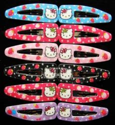 Hello Kitty - Hair Clips 6 Pairs Of Hair Clips - Great For Party Packs