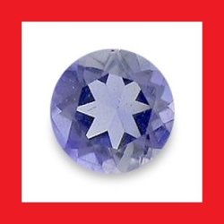 Iolite - Tanzanite Blue Purple Round Cut - 0.150cts