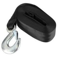 Winch Strap With Hook - 60mm X 12m - Max 1.8 Ton