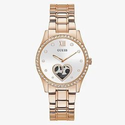 Guess Rose Gold Tone Stainless Steel Woman's Watch GW0380L3