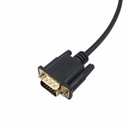 Joyshopping 1.8M Male Display Port Dp To Vga Male Adapter Cable Converter 1080P Video Cable For Projector Dtv Tv Hdvd Player Black Black Cn