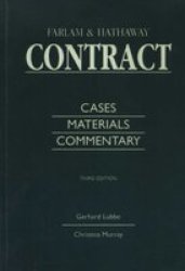 Contract - Cases Materials And Commentary Paperback 3RD Edition