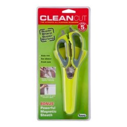 Clean Cut Green & Grey Scissors