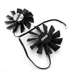 S-union Replacement Dc 12V 0.55A 10CM Graphics Card Cooling Dual Fan For Msi R9 270X R9-280X R7-260X GTX770 Part Number: PLD10015B12H Automatic Dust Diameter:
