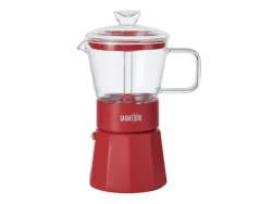 Verona Glass Espresso Maker 6-CUP Red