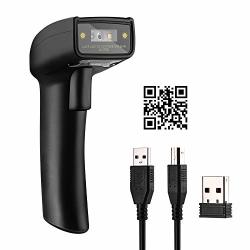 Eyoyo Wireless 2D Barcode Scanner 2-IN-1 Wireless And Wired 1D 2D Qr Bar Codes Reader Handheld Image Scanner Datamatrix PDF417 Code For Screen Scanning