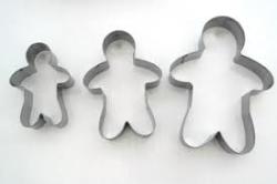 Gingerbread Man Metal Cookie Set