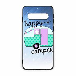 Happy Camper 2 Samsung S10 Mobile Phone Case Shockproof And Dustproof Full Body Protection For Samsung S10 Black Tpu Phone Case