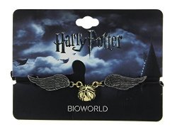 Bioworld Harry Potter Golden Snitch Cord Bracelet