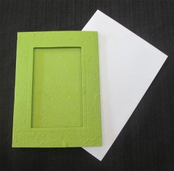 The Velvet Attic - Lime Green Window Card With White Envelope