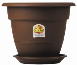 Addis - 36CM Venus Plant Pot - Chocolate Brown
