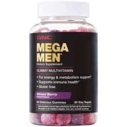 GNC Mega Men Multivitamin Gummies Mixed Berry 60S